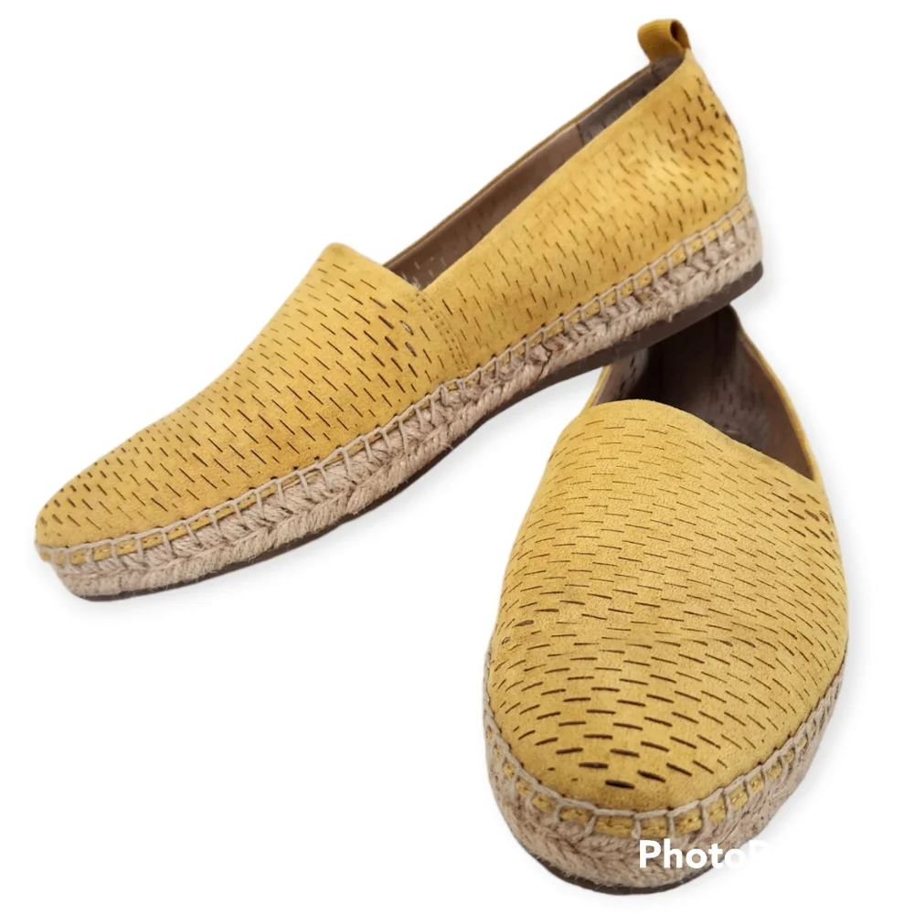 Franco Sarto Dobby Mustard Espadrille flats size 8.5M